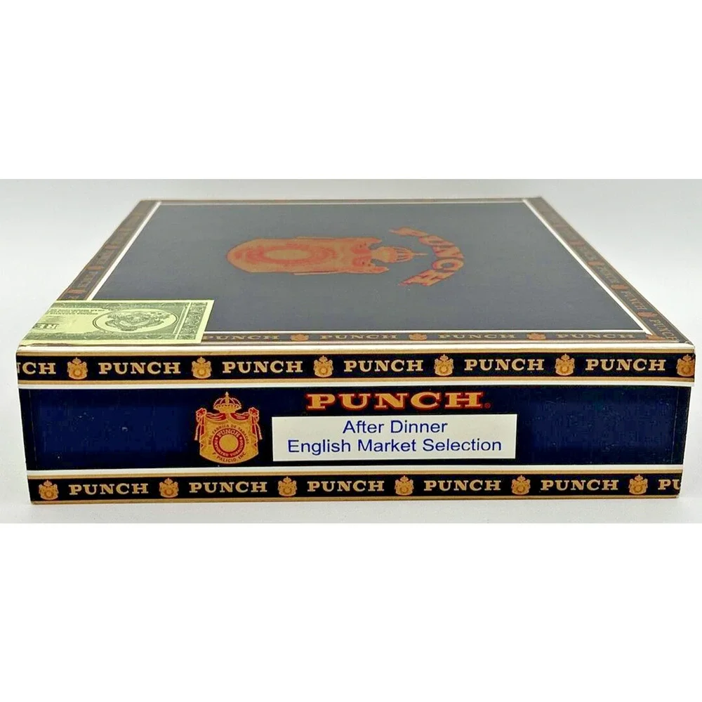Vintage Punch Cigar‎ Box Gold Tone Detail SKU U192